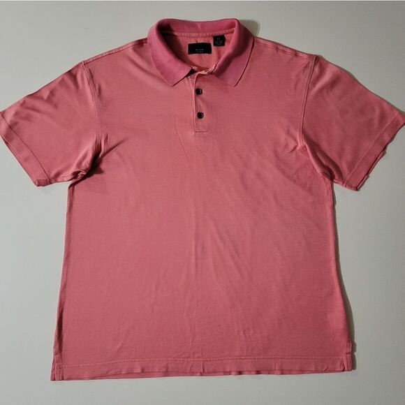 AXIS Men's Short Sleeve Salmon Polo Shirt - Picture 1 of 9